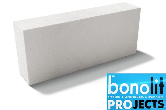 Газобетонные блоки Bonolit Projects (г.Электросталь) D600 B5,0 600х200х100