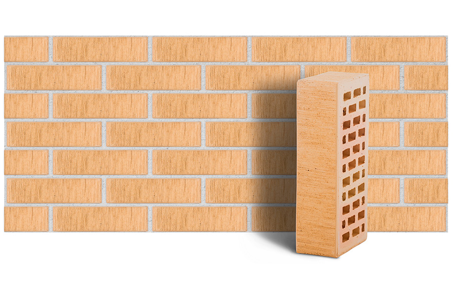 Кирпич утолщенный ЛСР пустотелый пшеничный тростник M150 250*120*65 мм